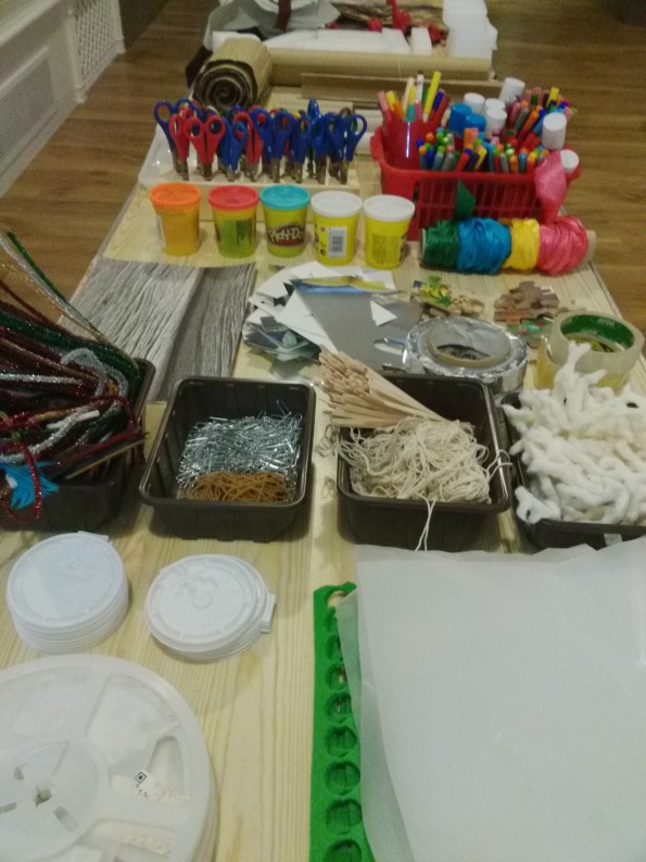 Materials ready for creative hands to explore